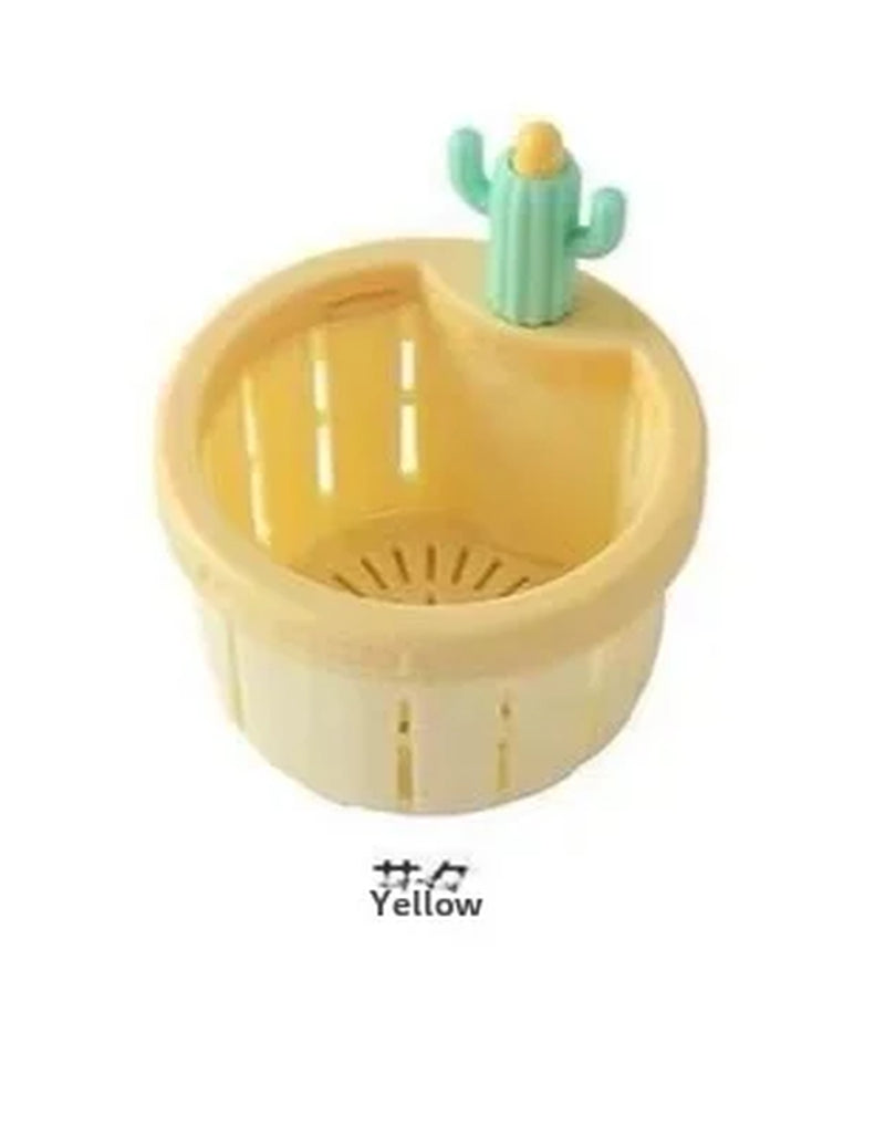 Sink Drain Basket Cactus Kitchen Sink Drain Strainer Anti-Clogging Food Waste Catcher Multi-Functional Kitchen Accessories