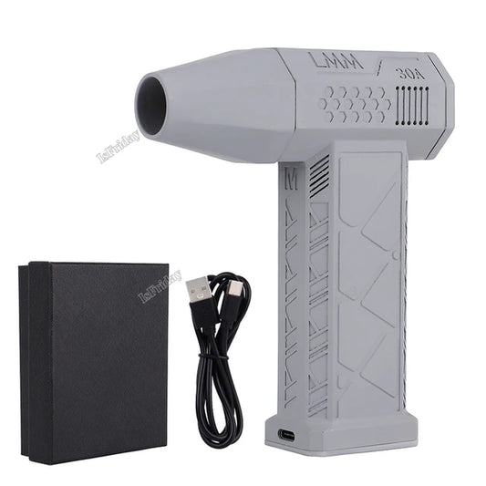 Mini Turbo Jet Fan 110000RPM Wind Speed 45M/S Brushless Motor Handheld Duct Fan High-Performance Cyclone Turbo Electric Blower