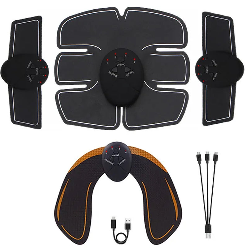 "Wireless EMS Abdominal Muscle Stimulator and Hip Trainer for Smart Slimming - Unisex Fitness Equipment"