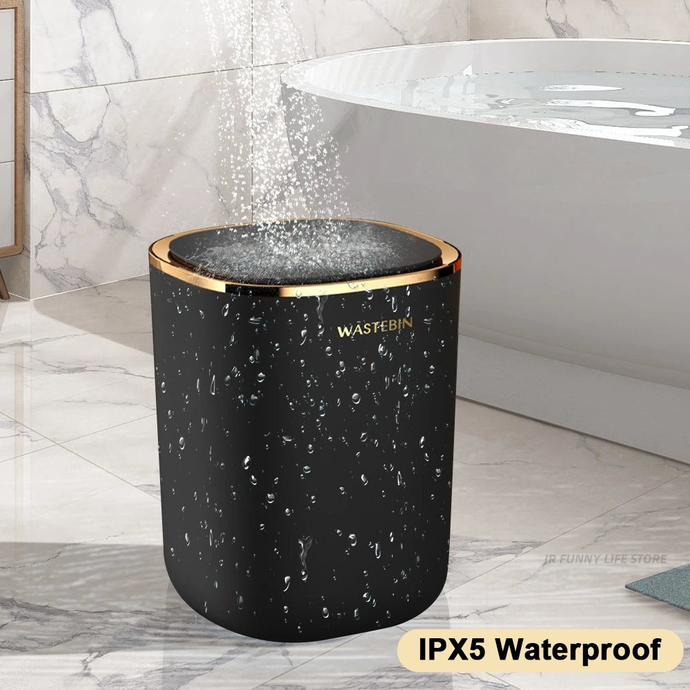 Luxury 12L Smart Sensor Trash Can for Bathroom and Kitchen