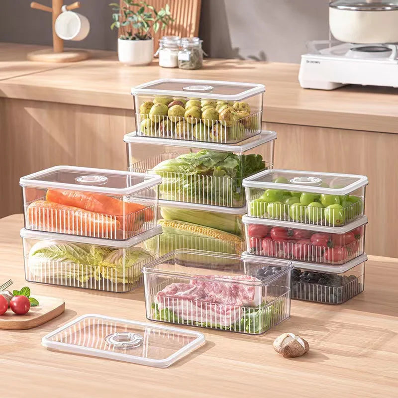 Refrigerator Storage Containers for Fresh Food Organization