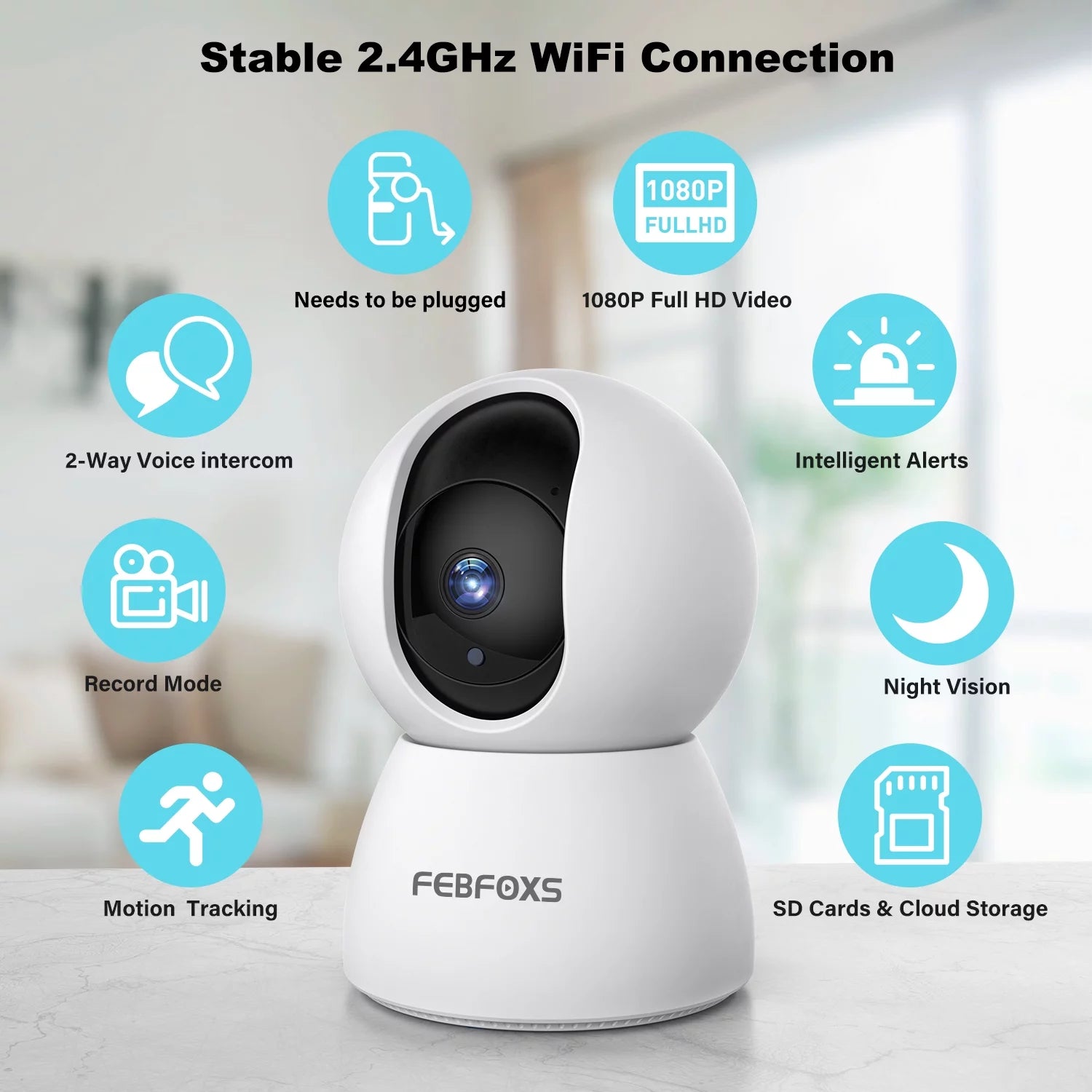 Home Security 1080P Baby Monitor Camera