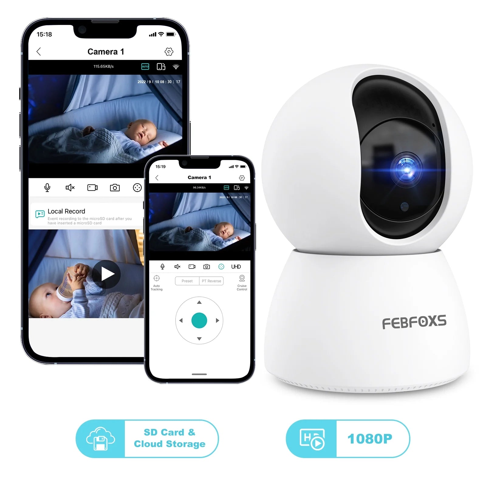 Home Security 1080P Baby Monitor Camera