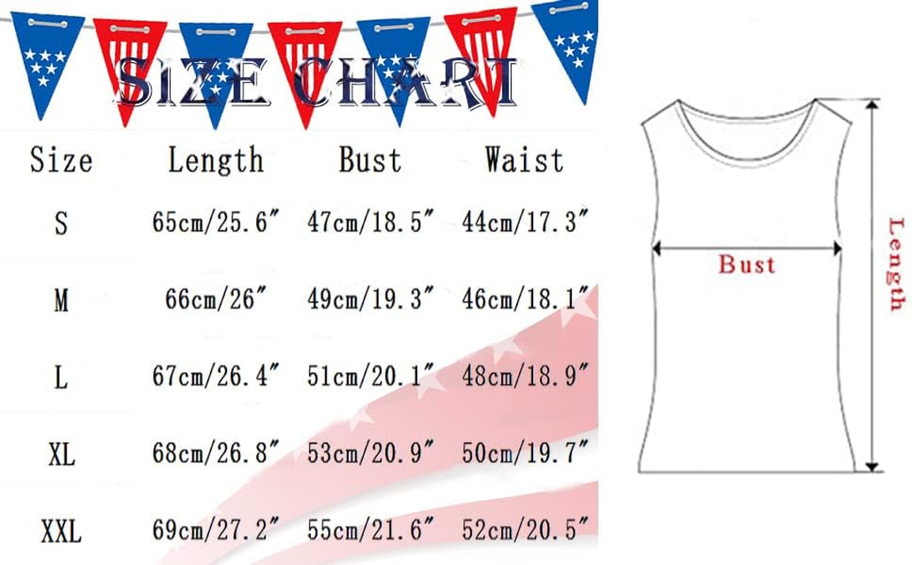 Womens American Flag Button V-Neck Tank Coloful Printed Sleeveless Patriotic Shirts Summer Tops