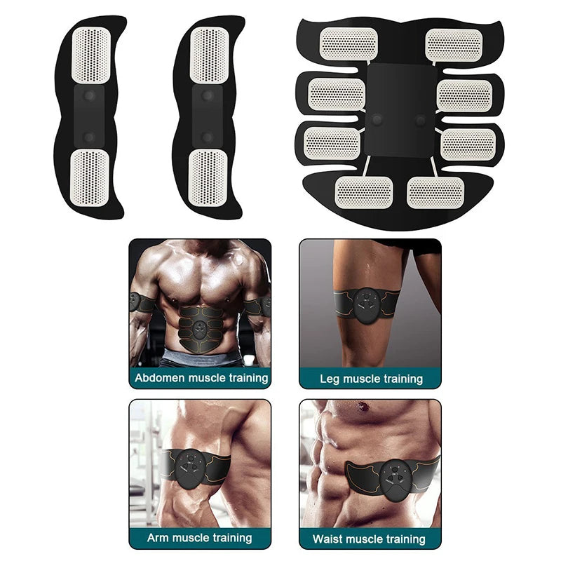 "Wireless EMS Abdominal Muscle Stimulator and Hip Trainer for Smart Slimming - Unisex Fitness Equipment"