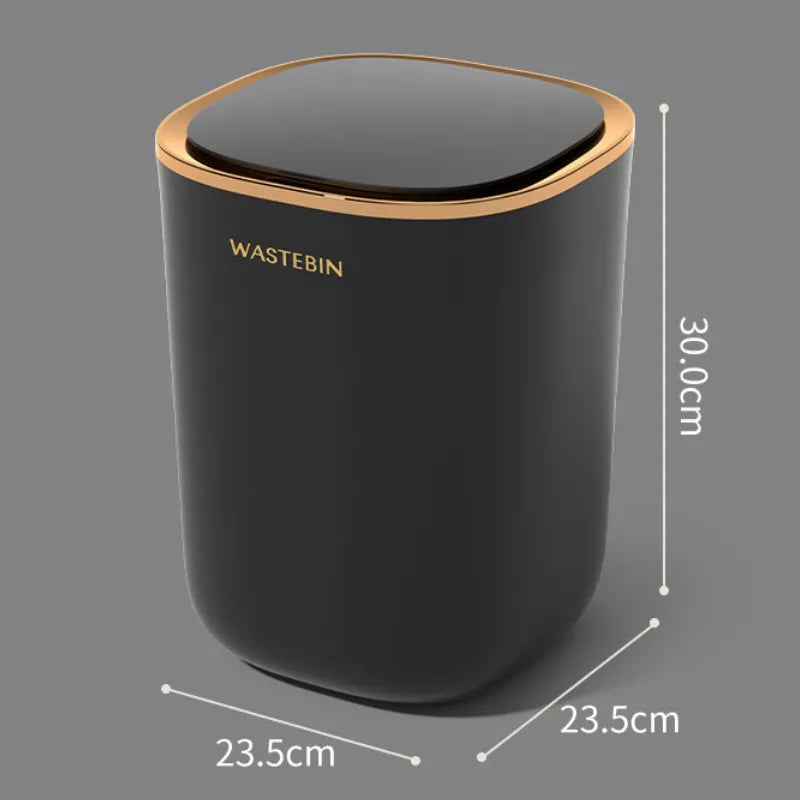 Luxury 12L Smart Sensor Trash Can for Bathroom and Kitchen