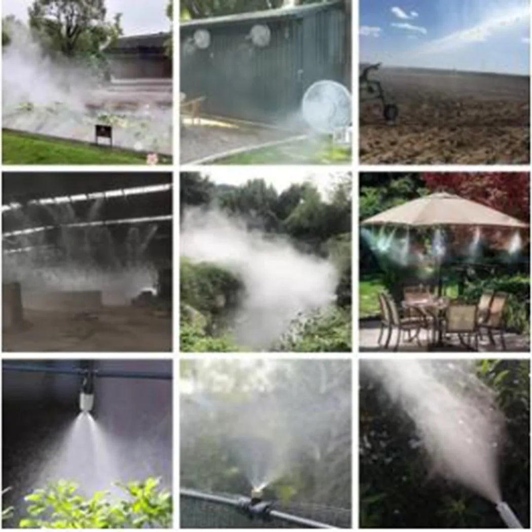 Automatic Watering System with 20M Hose, 20 Sprinklers, and Misting Nozzles for Garden and Agricultural Use